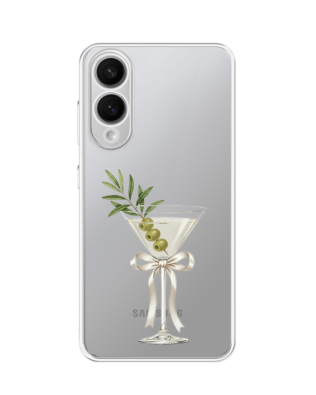 Etui do Samsung Galaxy S25 Edge przeźroczyste, silikonowe Flexi, Paradise, Dry Martini