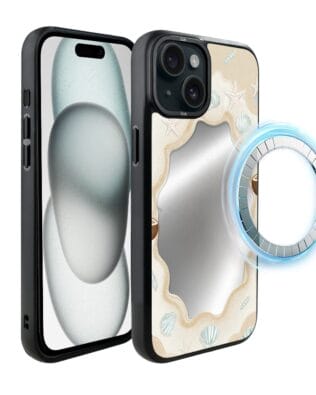 Etui do iPhone 15 Plus IBIZU DropGuard Matt z MagSafe, Reflect, Plażowe lustro