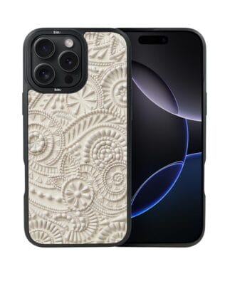Etui do iPhone 16 Pro Max IBIZU DropGuard Matt z MagSafe, Amalfi, Piaszczysty ornament