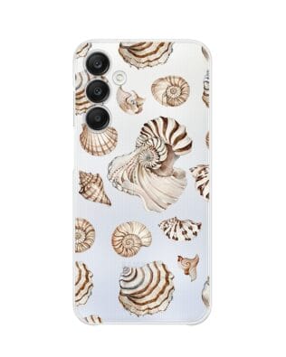 Etui do Samsung Galaxy A25 5G przeźroczyste, silikonowe Flexi, Summer Patterns, ozdobne muszle