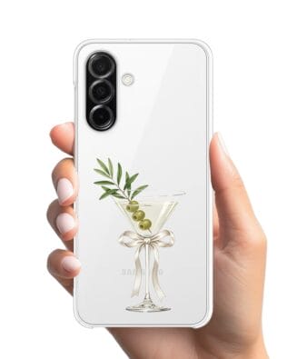Etui do Samsung Galaxy A26 5G przeźroczyste, silikonowe Flexi, Paradise, Dry Martini