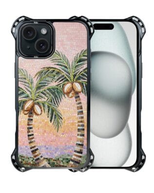 Etui do iPhone 15 Plus IBIZU DropGuard Ultra z MagSafe, Modern Classics, Sycylijska palma
