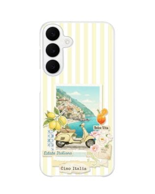 Etui do Samsung Galaxy S25 FE z MagSafe przeźroczyste, silikonowe Flexi, Italian Summer, Ciao Italia
