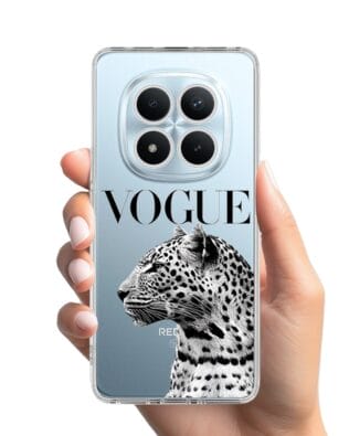 Etui do Xiaomi Redmi Note 15 Pro 5G przeźroczyste, silikonowe Flexi, Positive Vibes, Tygrys Vogue