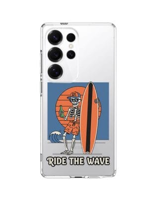 Etui do Samsung Galaxy S25 Ultra przeźroczyste, silikonowe Flexi, Summer Patterns, Ride the wave