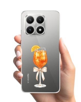 Etui do Xiaomi 15T przeźroczyste, silikonowe Flexi, Paradise, Aperol Spritz