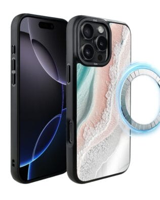 Etui do iPhone 16 Pro Max IBIZU DropGuard Matt z MagSafe, Reflect, Rajska fala