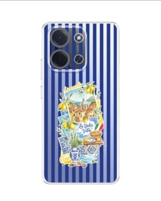 Etui do Xiaomi POCO C85 przeźroczyste, silikonowe Flexi, Italian Summer, Limoncello