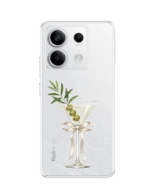 Etui do Xiaomi Redmi Note 13 Pro 5G przeźroczyste, silikonowe Flexi, Paradise, Dry Martini