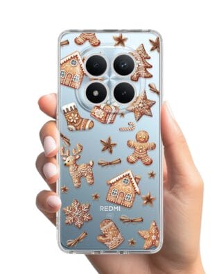 Etui do Xiaomi Redmi Note 15 Pro 4G przeźroczyste, silikonowe Flexi, Magia pierniczków