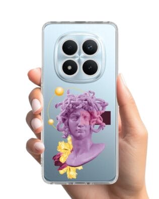 Etui do Xiaomi Redmi Note 15 Pro Plus 5G przeźroczyste, silikonowe Flexi, antyczna figura, meduza