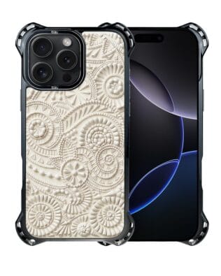 Etui do iPhone 16 Pro IBIZU DropGuard Ultra z MagSafe, Amalfi, Piaszczysty ornament