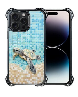 Etui do iPhone 14 Pro IBIZU DropGuard Ultra z MagSafe, Modern Classics, Żółw Caretta
