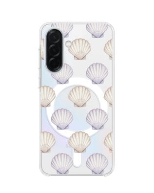 Etui do Samsung Galaxy A36 5G z MagSafe przeźroczyste, silikonowe Flexi, Summer Patterns, pastelowe muszelki