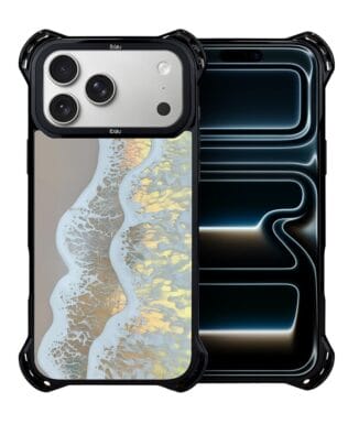 Etui do iPhone 17 Pro Max IBIZU DropGuard Ultra z MagSafe, Reflect, Złote wybrzeże