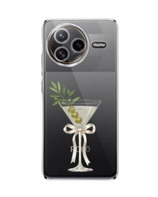 Etui do Xiaomi POCO F7 Ultra przeźroczyste, silikonowe Flexi, Paradise, Dry Martini