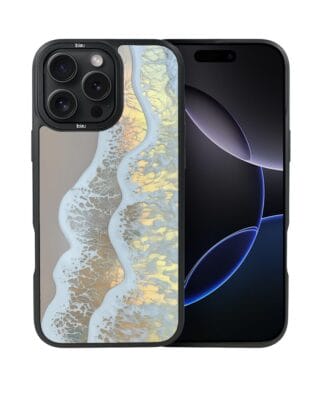 Etui do iPhone 16 Pro Max IBIZU DropGuard Matt z MagSafe, Reflect, Złote wybrzeże