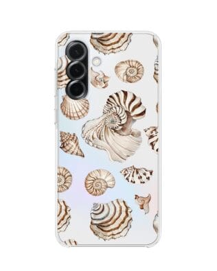 Etui do Samsung Galaxy A36 5G przeźroczyste, silikonowe Flexi, Summer Patterns, ozdobne muszle