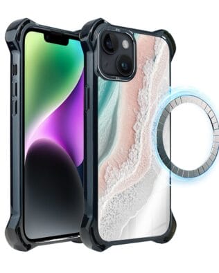 Etui do iPhone 14 Plus IBIZU DropGuard Ultra z MagSafe, Reflect, Rajska fala