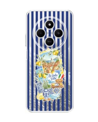 Etui do Xiaomi POCO C75 przeźroczyste, silikonowe Flexi, Italian Summer, Limoncello
