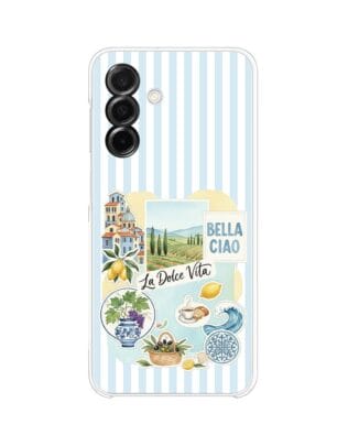 Etui do Samsung Galaxy A26 5G przeźroczyste, silikonowe Flexi, Italian Summer, La Dolce Vita