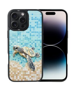 Etui do iPhone 14 Pro Max IBIZU DropGuard Matt z MagSafe, Modern Classics, Żółw Caretta