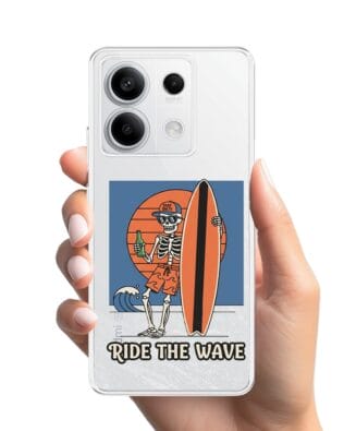 Etui do Xiaomi Redmi Note 13 Pro 5G przeźroczyste, silikonowe Flexi, Summer Patterns, Ride the wave