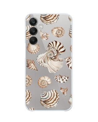 Etui do Samsung Galaxy M35 5G przeźroczyste, silikonowe Flexi, Summer Patterns, ozdobne muszle