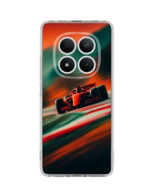 Etui do Xiaomi Redmi Note 15 4G przeźroczyste, silikonowe Flexi, Szybkie Auta, Wyścig F1