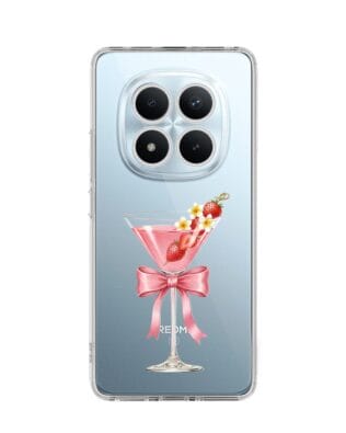 Etui do Xiaomi Redmi Note 15 Pro 4G przeźroczyste, silikonowe Flexi, Paradise, Strawberry Martini