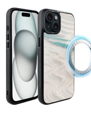 Etui do iPhone 15 Plus IBIZU DropGuard Matt z MagSafe, Amalfi, Koralowa plaża