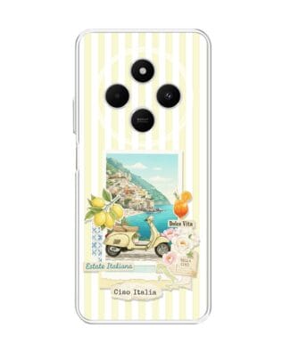 Etui do Xiaomi POCO C75 przeźroczyste, silikonowe Flexi, Italian Summer, Ciao Italia