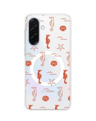 Etui do Samsung Galaxy A37 z MagSafe przeźroczyste, silikonowe Flexi, wakacyjne wzory