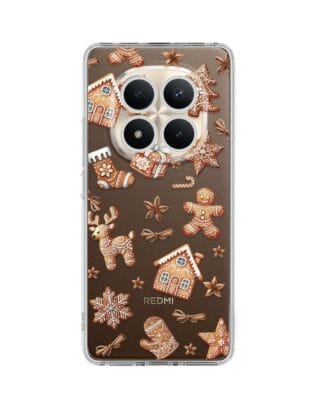 Etui do Xiaomi Redmi Note 15 Pro Plus 5G przeźroczyste, silikonowe Flexi, Magia pierniczków