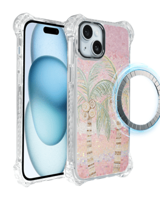 Etui do iPhone 15 Plus IBIZU DropGuard Ultra z MagSafe, Modern Classics, Włoski ogród