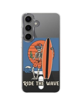 Etui do Samsung Galaxy S24 Plus z MagSafe przeźroczyste, silikonowe Flexi, Summer Patterns, Ride the wave