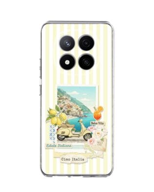 Etui do Xiaomi Redmi Note 14 Pro 4G przeźroczyste, silikonowe Flexi, Italian Summer, Ciao Italia