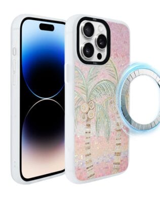 Etui do iPhone 14 Pro IBIZU DropGuard Matt z MagSafe, Modern Classics, Włoski ogród