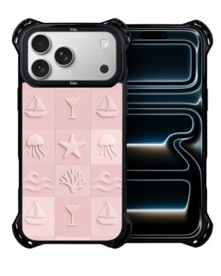 Etui do iPhone 17 Pro Max IBIZU DropGuard Ultra z MagSafe, Amalfi, Koralowy klub