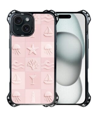 Etui do iPhone 15 Plus IBIZU DropGuard Ultra z MagSafe, Amalfi, Koralowy klub