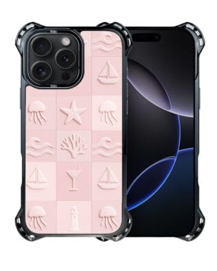 Etui do iPhone 16 Pro IBIZU DropGuard Ultra z MagSafe, Amalfi, Koralowy klub