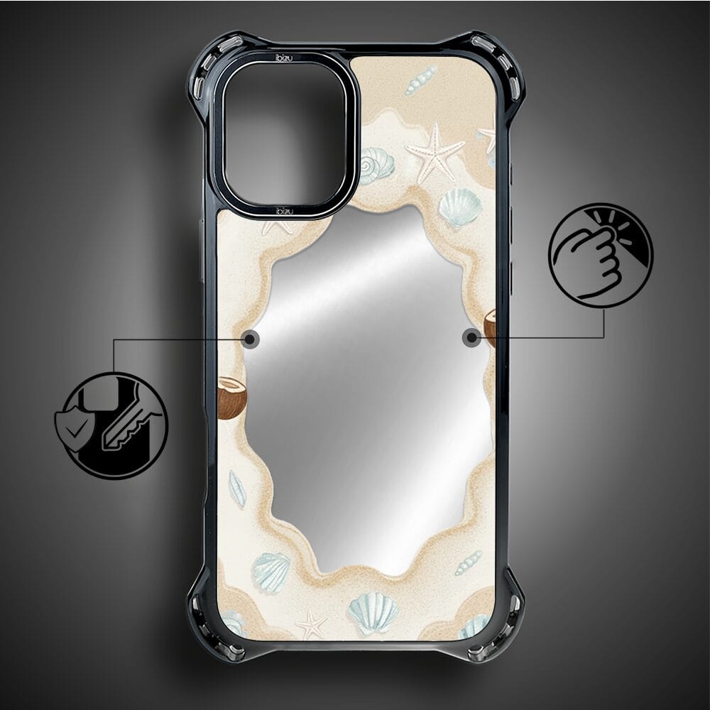 Etui do iPhone 16 IBIZU DropGuard Ultra z MagSafe, Reflect, Plażowe lustro - obrazek 6