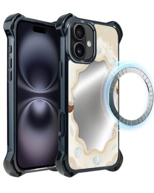 Etui do iPhone 16 IBIZU DropGuard Ultra z MagSafe, Reflect, Plażowe lustro