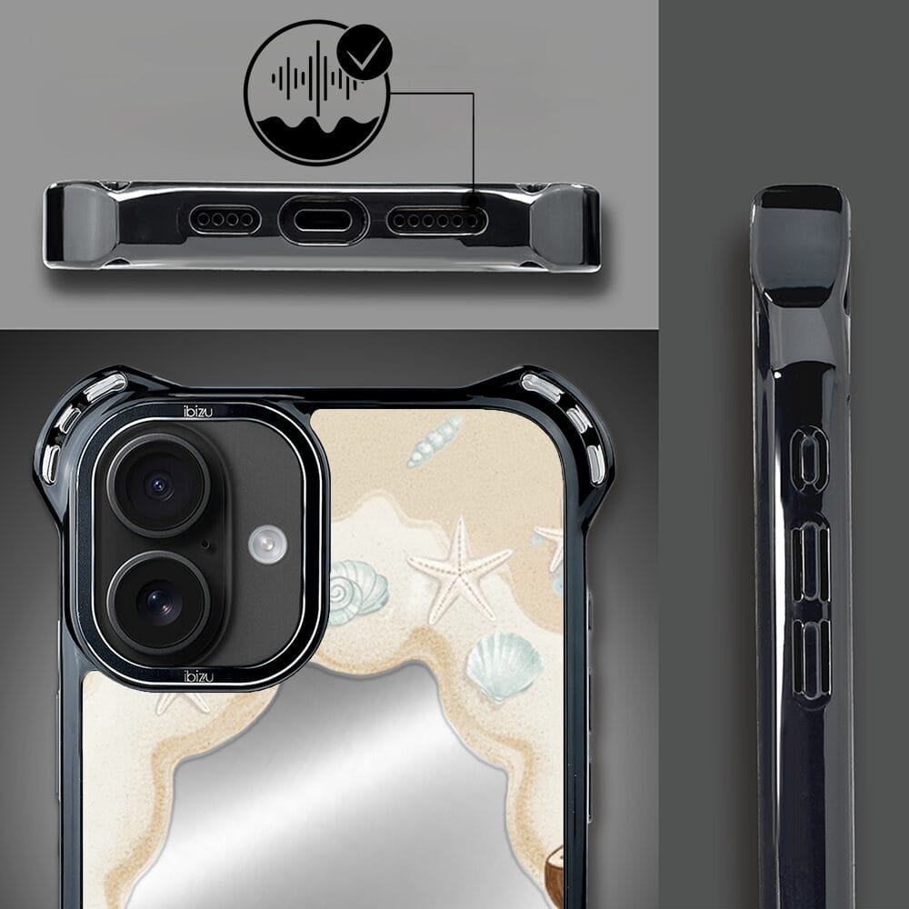 Etui do iPhone 16 IBIZU DropGuard Ultra z MagSafe, Reflect, Plażowe lustro - obrazek 4