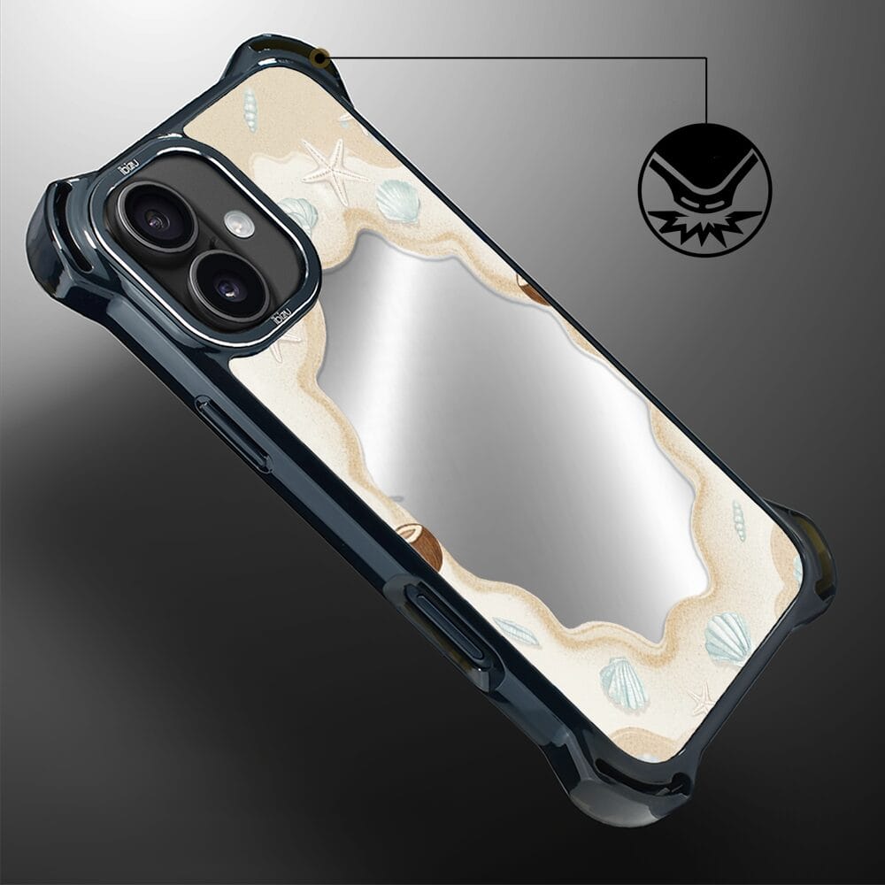 Etui do iPhone 16 IBIZU DropGuard Ultra z MagSafe, Reflect, Plażowe lustro - obrazek 5
