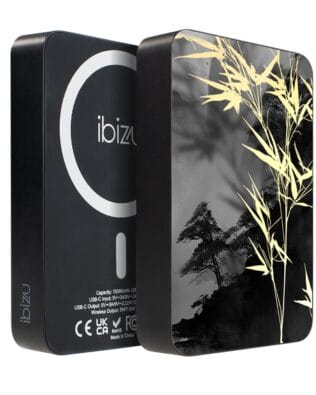 Powerbank IBIZU MagPower 10k do iPhone z MagSafe, solidny, aluminiowy, 10 000 mAh, Złoty bambus