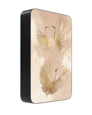 Powerbank IBIZU MagPower 10k do iPhone z MagSafe, solidny, aluminiowy, 10 000 mAh, Złote żurawie