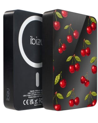 Powerbank IBIZU MagPower 10k do iPhone z MagSafe, solidny, aluminiowy, 10 000 mAh, Wiśniowa noc