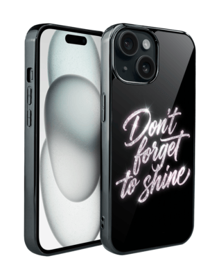 Etui do iPhone 15 IBIZU Elite Glass, Nocturne, Don’t Forget to Shine, czarne