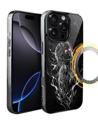 Etui do iPhone 16 Pro IBIZU Elite Glass z MagSafe, Nocturne, Lilith, czarne